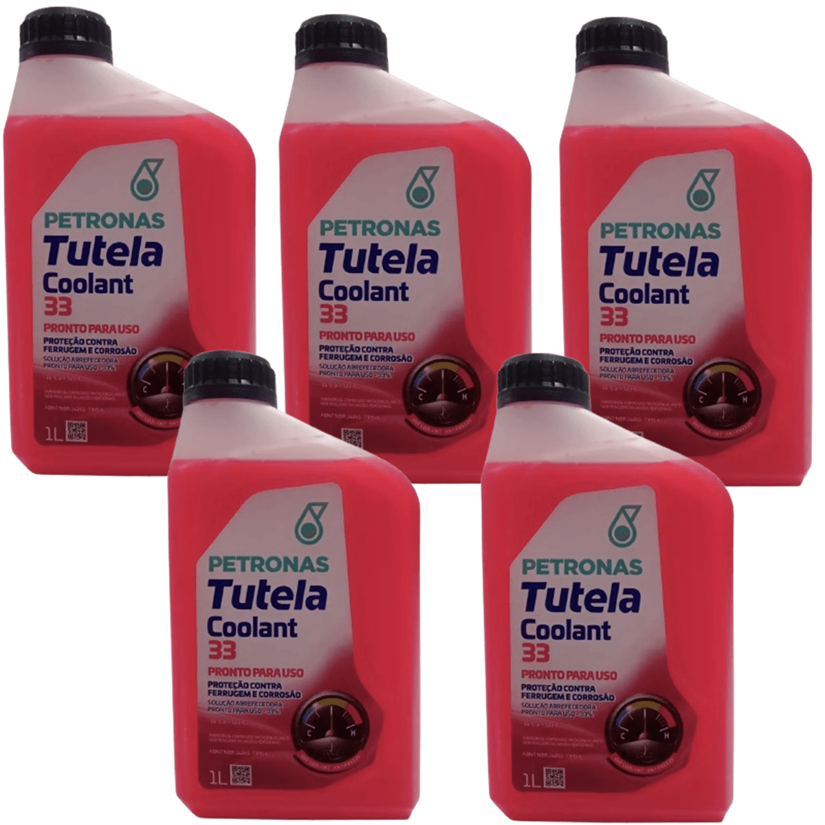 Kit 5 Litros Aditivo Para Radiador Petronas Tutela Coolant 33 Rosa ...