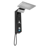 Chuveiro Eletrônico Digital Ducha De Parede Hydra Falls Power Preto E Cromo 5500w 110v