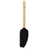 Espátula Batedora Bambu E Silicone Preto Cozinha Kitchenaid