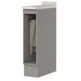 Balcao Porta Toalha Tampo 20cm C362 Americana Cinza Calcare Henn