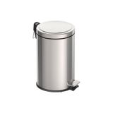 Lixeira Inox Com Pedal Brasil Com Acabamento Polido E Balde Interno Removível 12l Tramontina