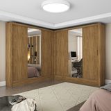 Closet Casal Duplo Fortaleza 6 Portas Plus 12 Prateleiras