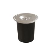 Lixeira Redonda De Embutir Em Inox Acetinado Ghelplus 5l