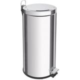 Lixeira Inox Com Pedal Brasil Com Acabamento Polido E Balde Interno Removível 30l Tramontina