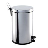 Lixeira Inox Com Pedal E Balde Brinox 12l