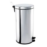 Lixeira Com Pedal E Balde Inox 30 Litros Brinox