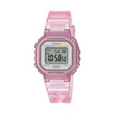 Relógio Casio Feminino Ref: La-20whs-4adf Infantil Digital Rosa Translúcido