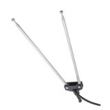 Antena Telescopica Para Tv Dupla 5 Estagios Cabo Fita 1...