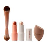 Kit Mascavo Maple Glow &amp; Go Trio + Problender Esponja Grande