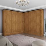 Closet Casal Duplo Fortaleza 6 Portas 12 Prateleiras