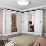 Closet Casal Duplo Fortaleza 6 Portas Plus 12 Prateleiras