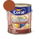 Resina Impermeabilizante Proteção Sol &amp; Chuva Cerâmica Telha 3,6l Coral