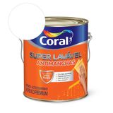 Tinta Acrílica Super Lavável Eggshell Branco Coral 3,6l