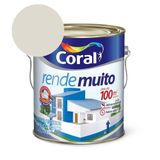 Tinta Acrílica Standard Fosco Rende Muito Branco Gelo Coral 3,2l