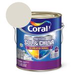 Tinta Acrílica Premium Fosco Proteção Sol &amp; Chuva Acrílico Total Branco Gelo 3,6l Coral