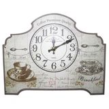 Relogio De Mesa Cafe Da Manha Vintage Retro Decoracao (xin-07)
