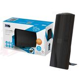 Antena Digital Interna Amplificada Hdtv Vhf Uhf Full Hd 20db Amphibions Prohd-2000a Proeletronic Bivolt Com Filtro Lte