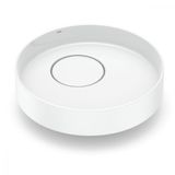 Cuba De Apoio Upper Deck Redonda Design D4 Branco Celite 39,5cm