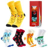 Meias De Tornozelo Pokémon Pikachu Para Meninos E Meninas E Mulheres 4,5-7,5