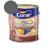 Resina Impermeabilizante Proteção Sol &amp; Chuva Grafite 3,6l Coral