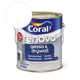 Tinta Acrílica Renova Gesso &amp; Drywall Fosco Branco Coral 3.6l