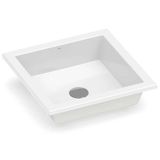 Cuba De Sobrepor Ou Embutir Quadrada Optica Branco Roca 41x41cm