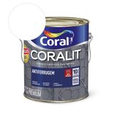 Esmalte Sintético Coralit Antiferrugem Brilhante Branco 3.6l Coral