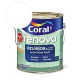 Esmalte Base Agua Renova Azulejos E Muito Mais Brilhante Branco Coral 3,6l