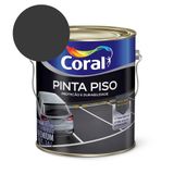 Tinta Acrílica Pinta Piso Fosco Preto Coral 3.6l