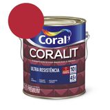 Esmalte Sintético Coralit Ultra Resistencia Alto Brilho Vermelho Coral 3.6l