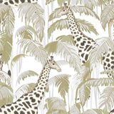 Papel De Parede Botany House Girafa Verde 15527