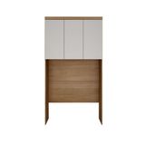 Modulo Aéreo Safira Solteiro Mdf Com 3 Portas Clic Móveis Cumaru/fendi