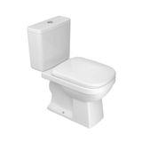 Kit Vaso Sanitário Completo Com Caixa Acoplada Assento Sanitário E Componentes Para Instalação Quadra Branco Deca