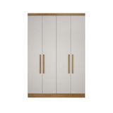 Modulo De Casal Safira Para Guarda-roupas Em Mdf Clic Móveis Cumaru/fendi