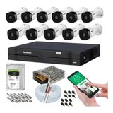 Kit 11 Câmeras Intelbras Multi Hd 1120b Dvr 16 Canais C/ Hd 1tb