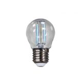 Lampada Filamento Led Bolinha 2w Luz Azul Base E27 Bivolt Avant
