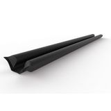 Veda Porta Rolinho 100cm Preto Comfort Door Protetor Impermeável Vedação Frestas Contra Inseto Poeira Ruido