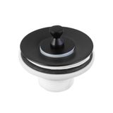 Valvula Para Lavatório Universal Com Tampa De Metal 1608 7/8 Preto Matte Meber
