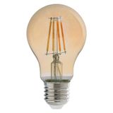 Lampada Led Retro A60 Bulbo Pera 4w Luz Ambar 2200k Dimerizavel Base E27 127v Avant