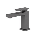 Misturador Monocomando Para Lavatório De Mesa New Edge Bica Baixa Grafite Escovado Docol