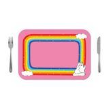 Jogo Americano 30x40cm - Gato Arco-íris - 2 Pçs