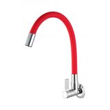 Torneira De Parede Para Cozinha Bica Móvel C36 1165 Atria Cromado/vermelho Meber