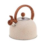 Chaleira Inox Com Apito Mármol 2 Litros Mimo Style Bule De Chá Para Ferver Água Jarra Portátil Com Alça