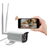 Câmera De Segurança Hd 1080p Impermeável Wifi Externa Com Áudio, Infravermelho E Grava Em Nuvem