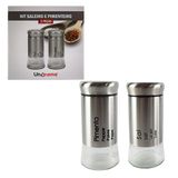 Conjunto De Saleiro Pimenta Em 2 Peças Inox