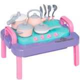 Mesinha Infantil Cozinha Gourmet Para Bebês Acima De 1 Ano