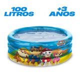 Piscina Infantil Patrulha Canina Inflável 100 Litros 3 Anos