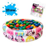 Piscina Infantil Minnie Inflável Criança 37 Litros + 50