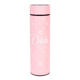 Garrafa Térmica Com Sensor De Temperatura Diva - 400ml Arrafa Térmica Sensor De Temperatura - Diva Clássica