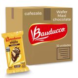 Biscoito Wafer Maxi Bauducco Chocolate Kit 32 Pacotes 104g